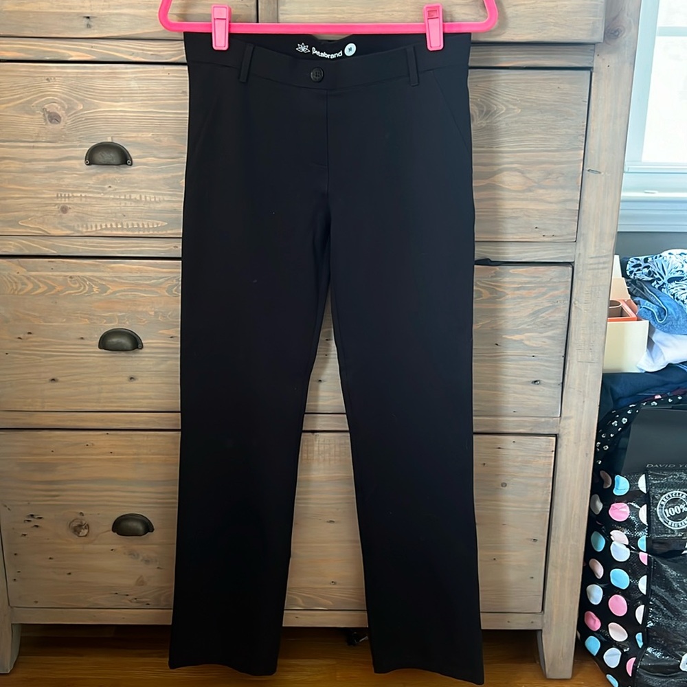 NWOT Betabrand black pants sz m